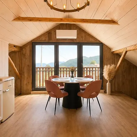 Charming Wooden Loft In A Restored 1920s House Kobarid